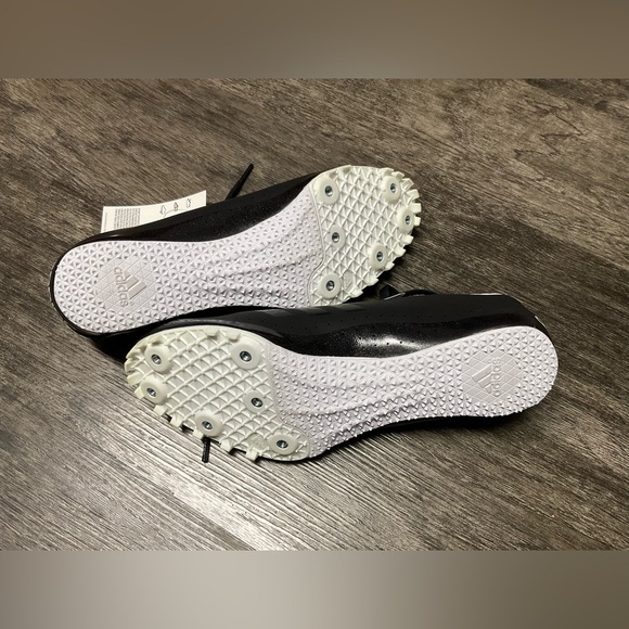 NWT Adidas SPRINTSTAR Track RUNNING Shoes MEN 7.5 Black - Picture 8 of 11